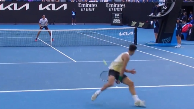 Puntazo: Carlos Alcaraz hizo una “Gran Willy”, pero Sonego respondió con categoría