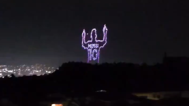 Lionel Messi recibió un gran homenaje con show de drones en El Salvador