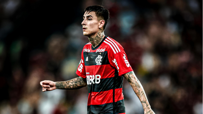 Erick Pulgar sumó minutos en amistoso de Flamengo de Philadelphia Union