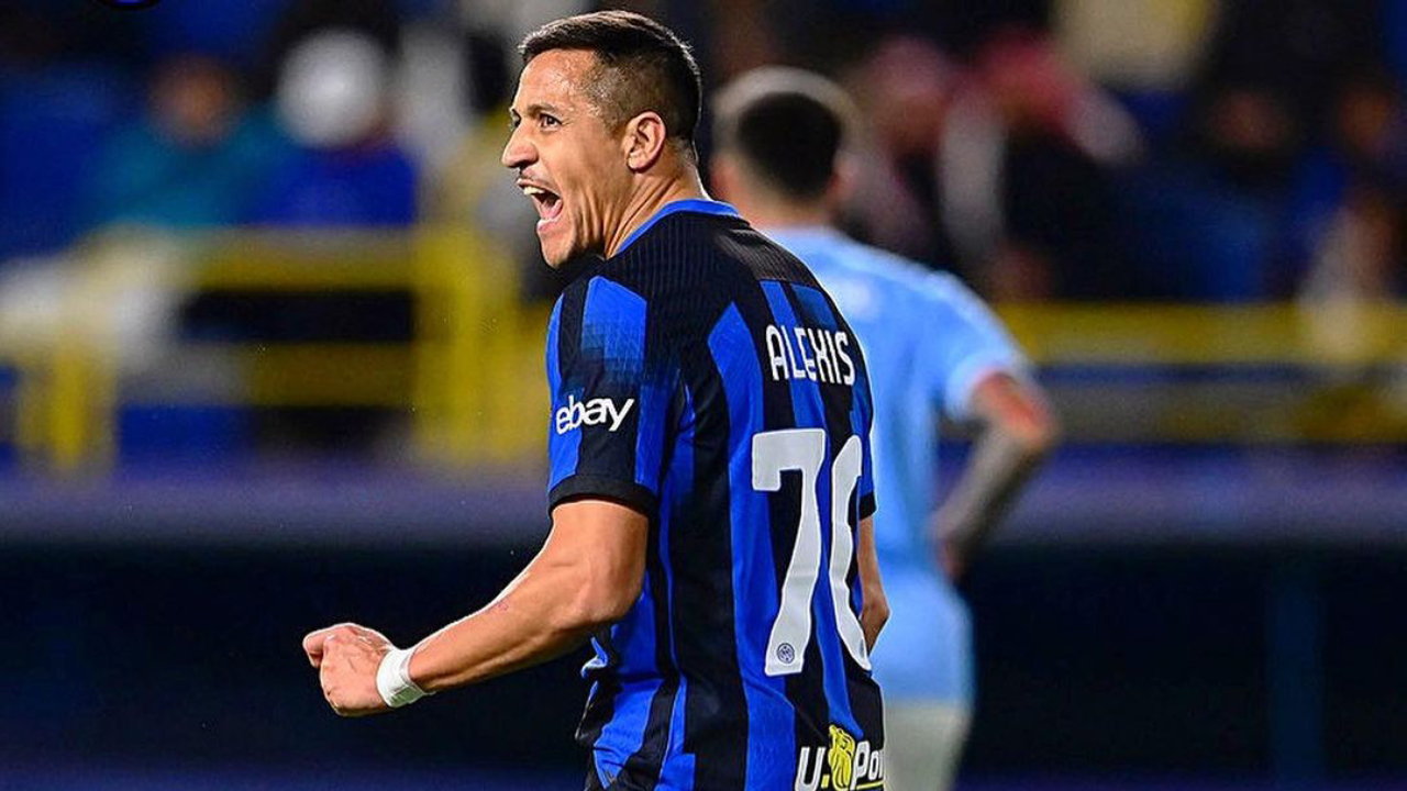 Alexis Sánchez ganó la Supercopa de Italia con Inter y sumó el vigésimo título de su carrera