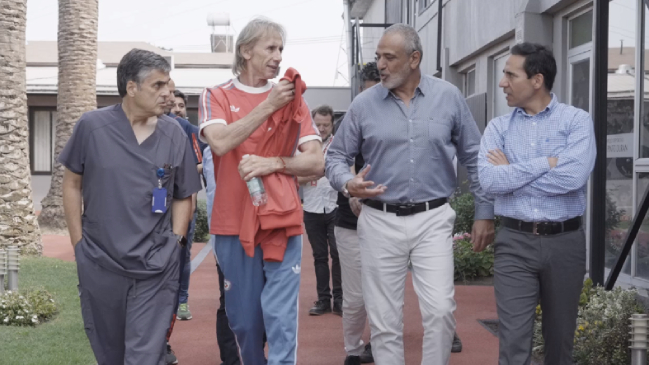 Ricardo Gareca recorrió las instalaciones de “Juan Pinto Durán”