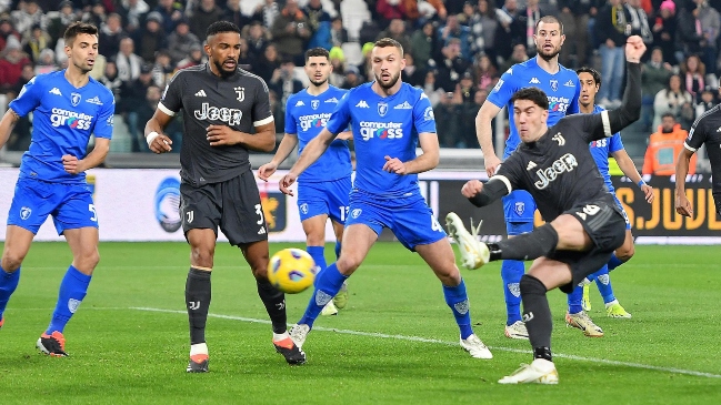 Juventus enredó ante Empoli importantes puntos en la lucha por la cima en Italia