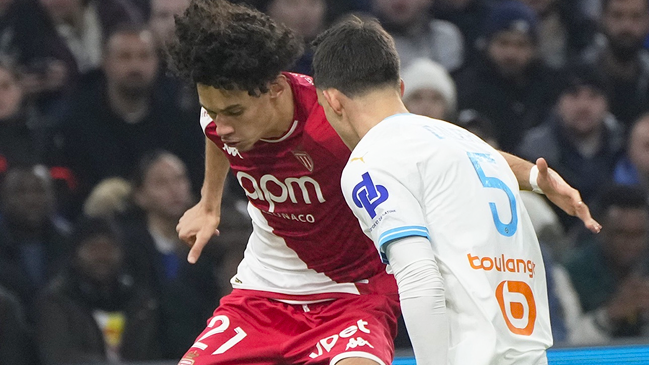 AS Mónaco resistió la expulsión de Maripán y salvó un empate ante Marsella