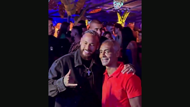 Neymar sorprendió con cambio físico en el cumpleaños de Romario