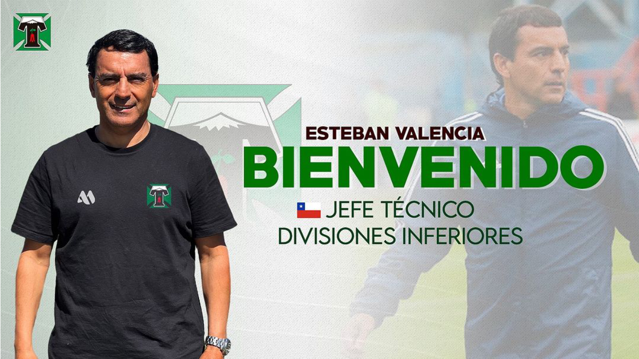 Esteban Valencia se convirtió en nuevo jefe técnico de las inferiores en Temuco