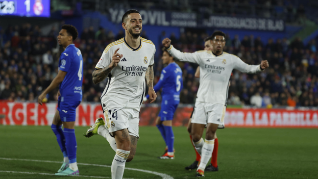Real Madrid batió a Getafe y tomó el liderato en La Liga de España