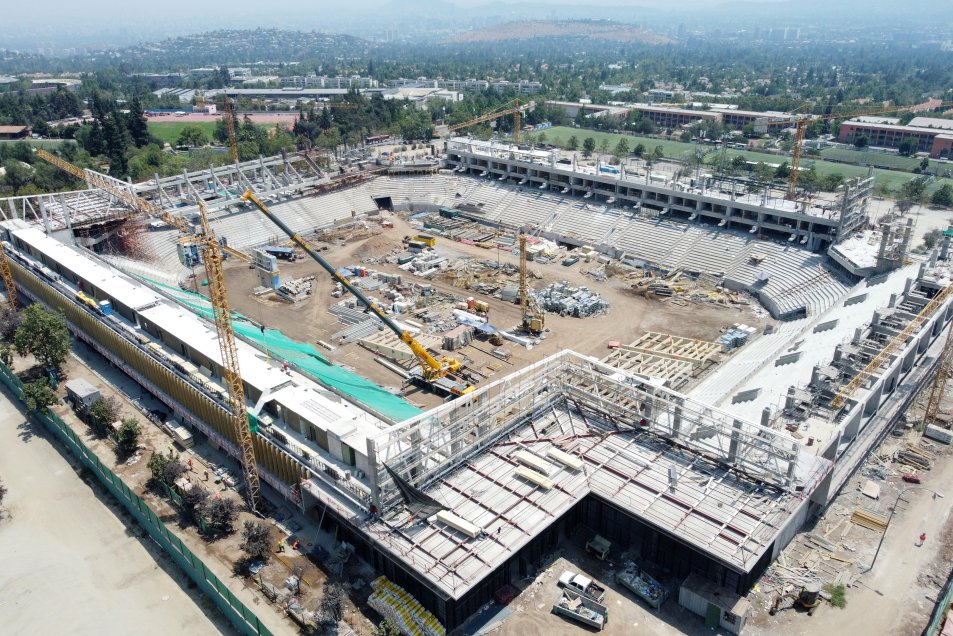 Los avances de los trabajos en el Estadio San Carlos de Apoquindo