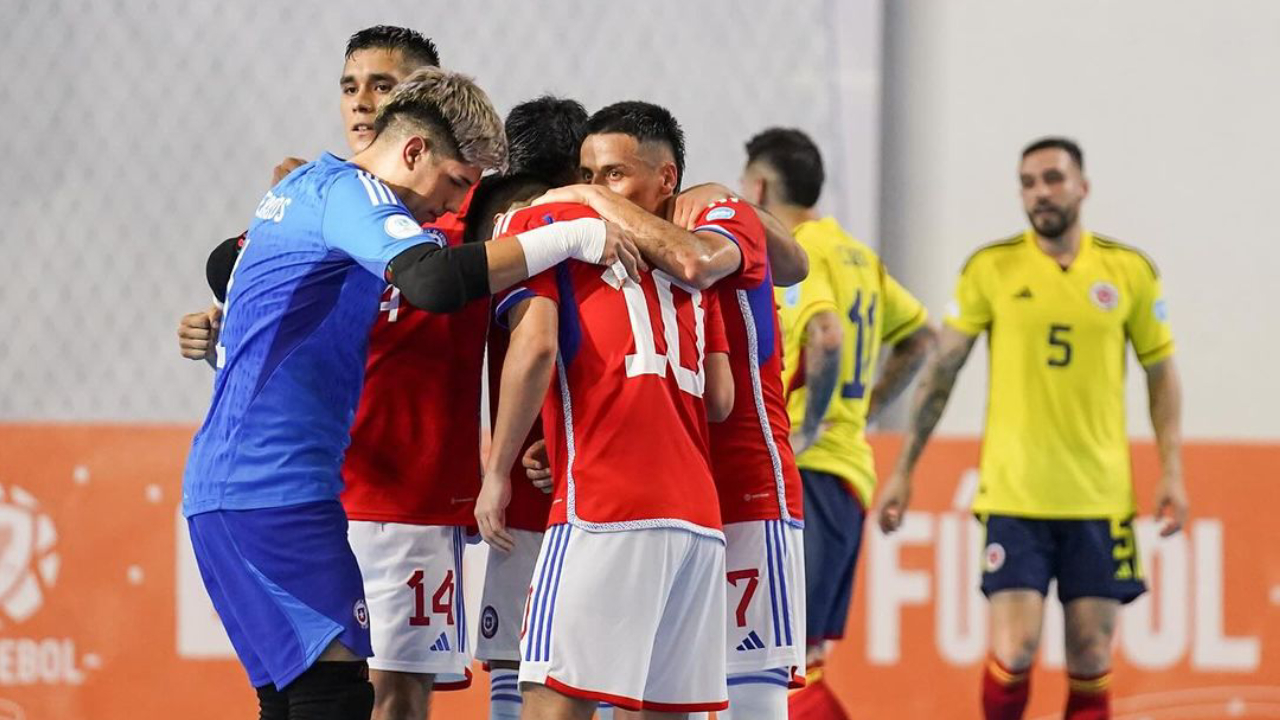 Chile venció a Colombia y lidera su grupo en la Copa América de Futsal