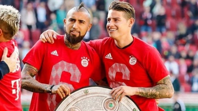 Por su amistad con Arturo Vidal: Hinchas de Colo Colo pidieron a James Rodríguez