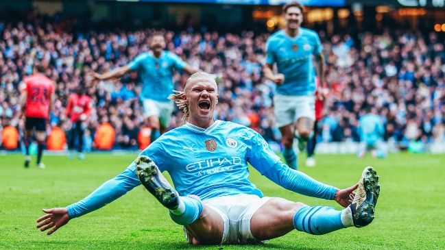 Erling Haaland se lució con un doblete tras dos meses sin anotar en Manchester City