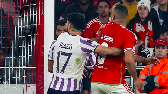 Toulouse de Gabriel Suazo sufrió una derrota ante Benfica en Europa League