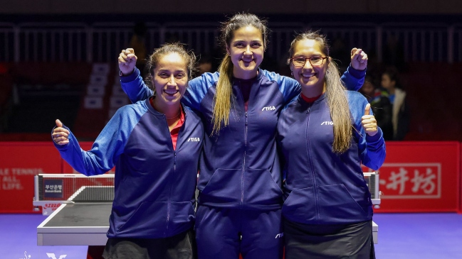 El Team Chile femenino superó la fase grupal en el Mundial de Tenis de Mesa