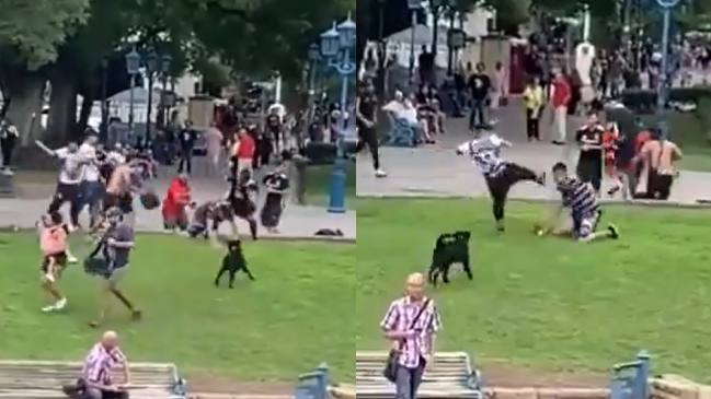 Terrible: Barristas de Colo Colo agredieron a una persona con la camiseta de Boca Juniors