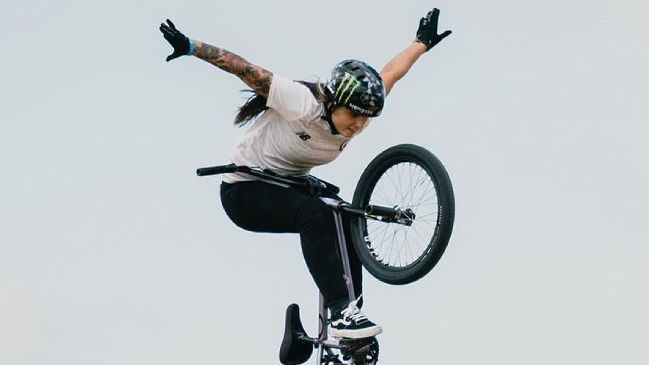 Macarena Pérez logró el segundo puesto en la Copa del Mundo de BMX en Enoshima