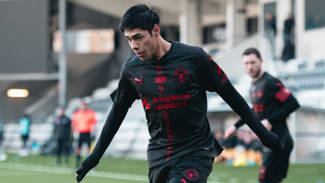 Darío Osorio fue enviado al equipo sub 21 de Midtjylland y anotó un gol en su debut