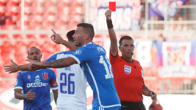 Luciano Pons fue expulsado por “juego brusco grave”, según informe arbitral