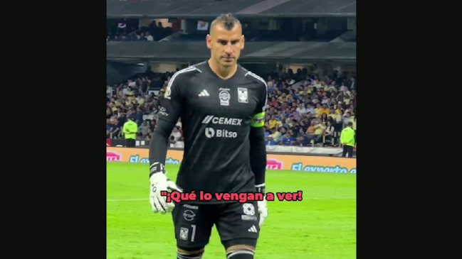 Arquero de Tigres se quejó por cánticos homofóbicos de un colectivo femenino de América