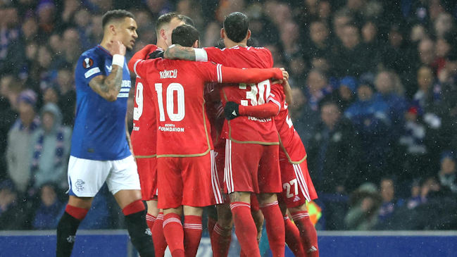 Benfica derribó a Rangers en Escocia y timbró su paso a cuartos de final de la Europa League