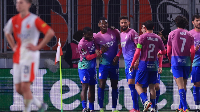 AC Milan sentenció con goleada la serie ante Slavia Praga y avanzó a cuartos de final