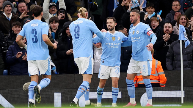 Bernardo Silva marcó un doblete en Manchester City para eliminar a Newcastle de la FA Cup