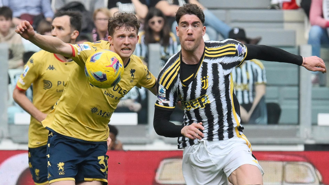 Dusan Vlahovic fue expulsado en la igualdad entre Juventus y Genoa por Serie A