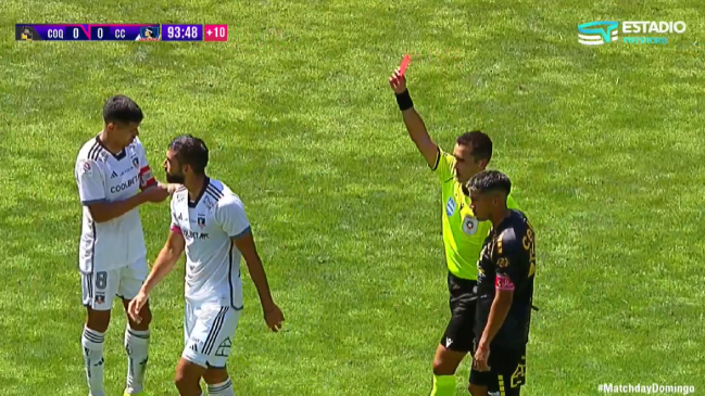 [VIDEO] La expulsión de Emiliano Amor en el final del empate de Coquimbo y Colo Colo