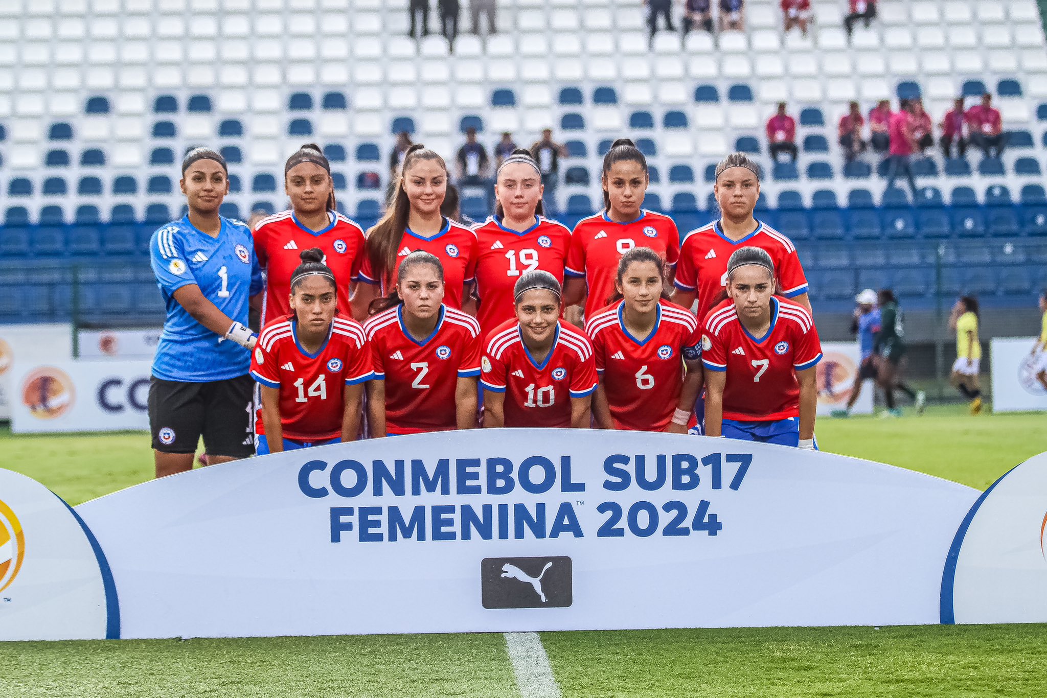 La Roja Femenina festejó en el Sudamericano Sub 17 con goleada a Ecuador