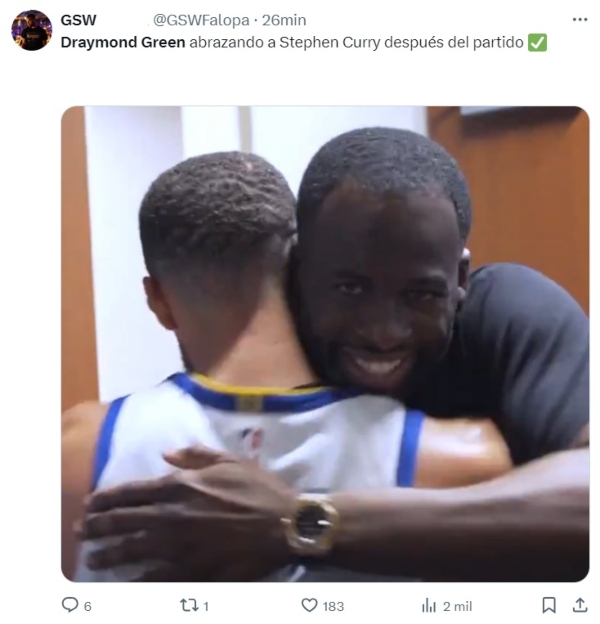 La gran frustración de Stephen Curry tras la expulsión de Draymond Green en Warriors