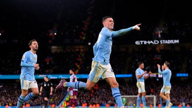 Phil Foden marcó un “hat trick” en la contundente victoria del City contra Aston Villa