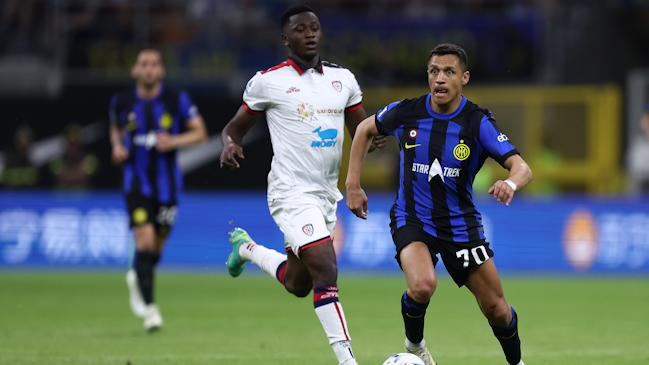 Alexis aportó una asistencia en la igualdad entre Inter y Cagliari en el “Giuseppe Meazza”