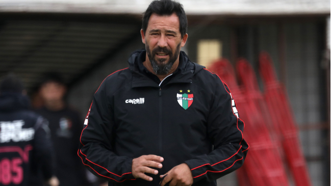 ¿Para dónde fue? DT de Palestino dejó la cancha en pleno partido de Copa Libertadores