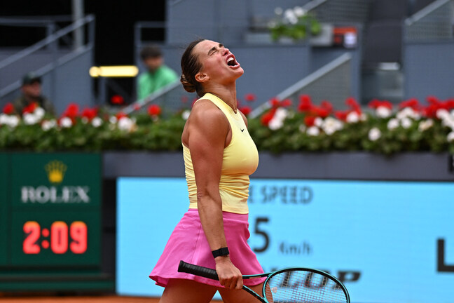Sabalenka sacó pasajes a la final del Masters 1.000 de Madrid en trabajado partido