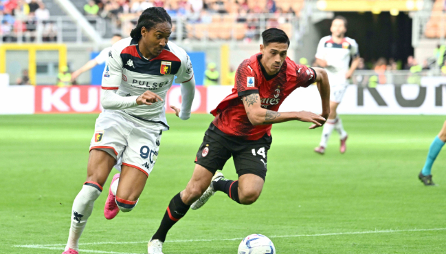 Genoa le arrebató el triunfo al AC Milan y le empató de forma agónica