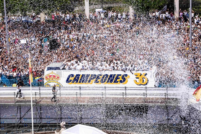Fiesta merengue: Real Madrid celebró su título 36