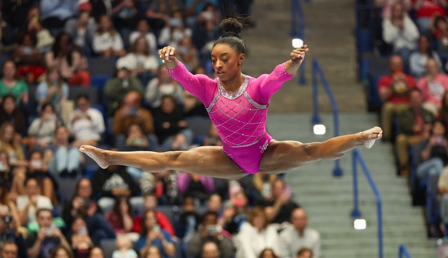 Simone Biles tuvo un gran apronte para los Juegos Olímpicos de Paris 2024