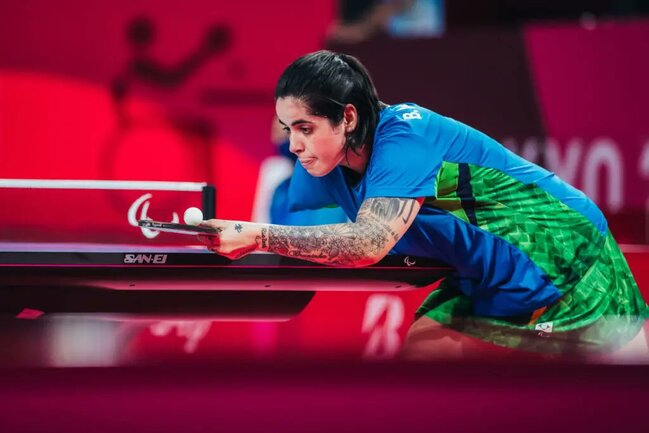 Histórico: Tenimesista paralímpica brasileña será parte de París 2024