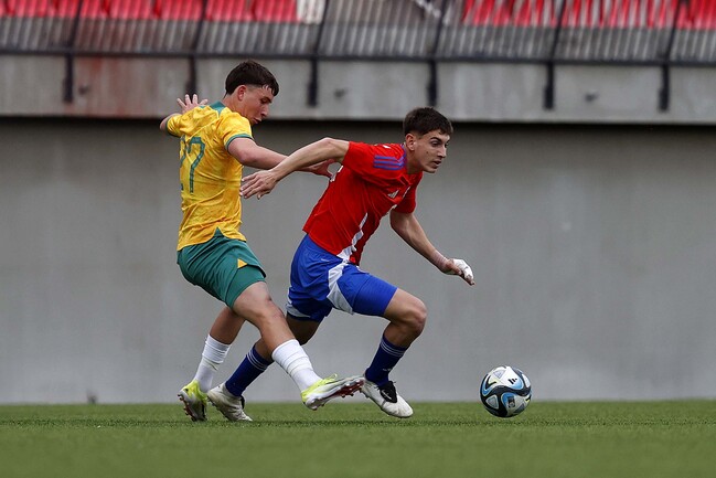 La Roja sub 20 no pierde tiempo para su Mundial y empató con Australia