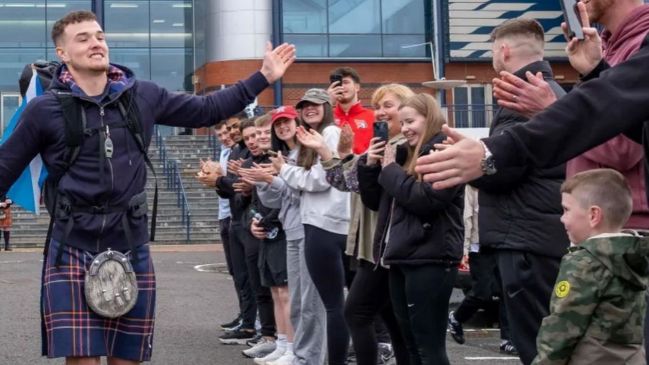 Hincha escocés cruzó seis países para llegar a ver la EURO 2024