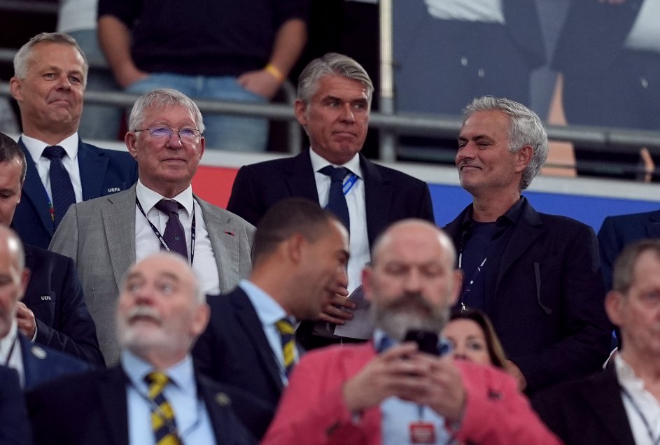 ¡Junta de calidad! José Mourinho y Sir Alex Ferguson comparten en el arranque de la Eurocopa 2024