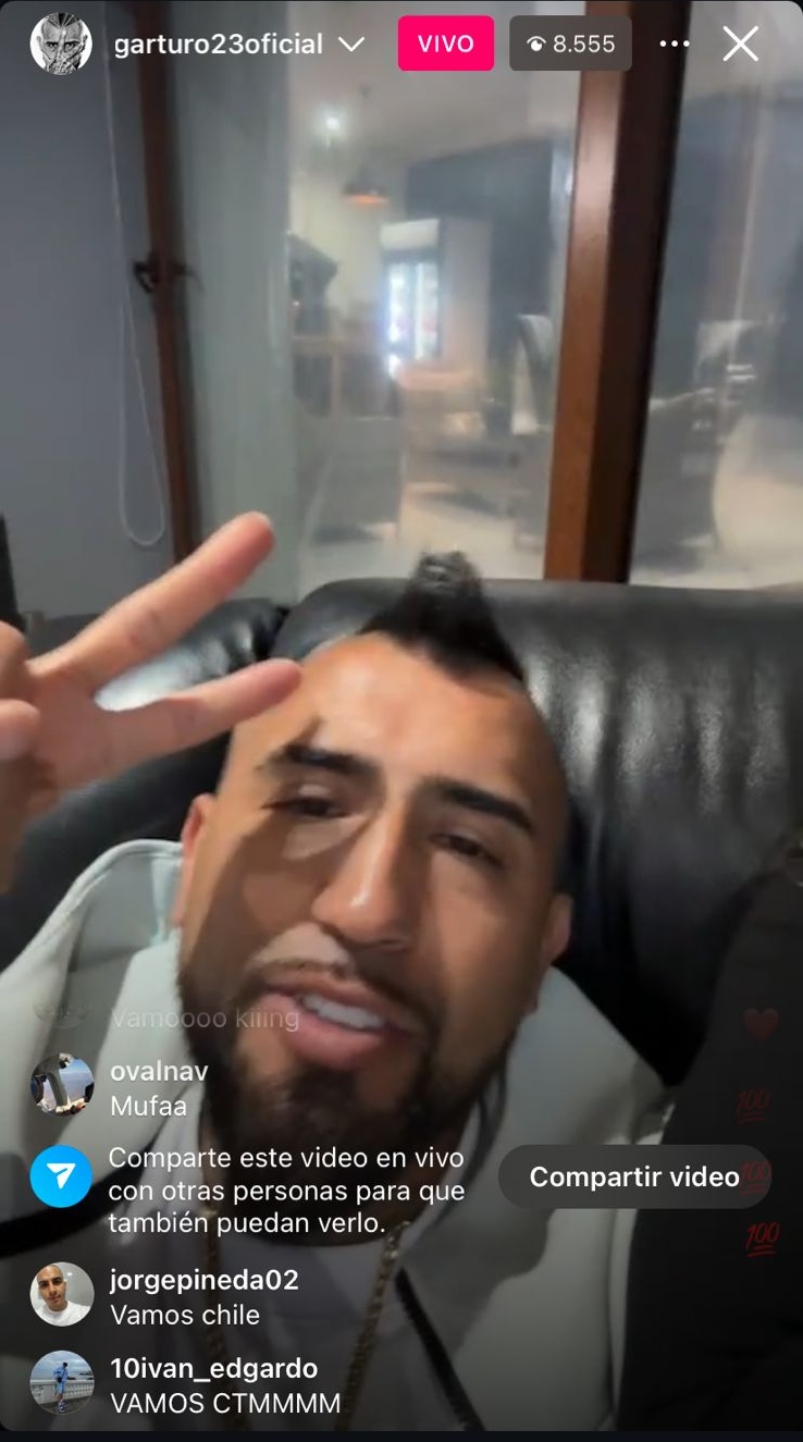 Arturo Vidal se manifestó en la previa del Chile vs Canadá en Copa América