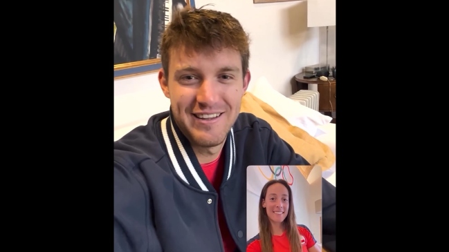 La videollamada de los abanderados: Jarry y Antonia Abraham compartieron expectativas rumbo a París 2024