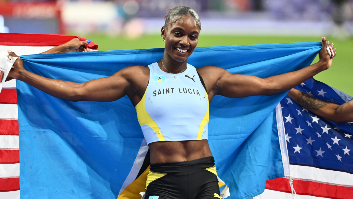 Gracias a Julien Alfred: En Santa Lucía vivieron los diez segundos más felices de su historia