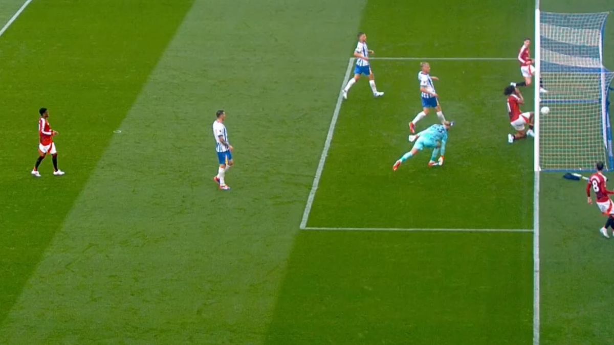 VIDEO: El INSÓLITO gol anulado a Manchester United contra Brighton en la Premier League