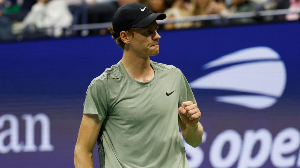 Jannik Sinner dio cuenta de Medvedev en el US Open