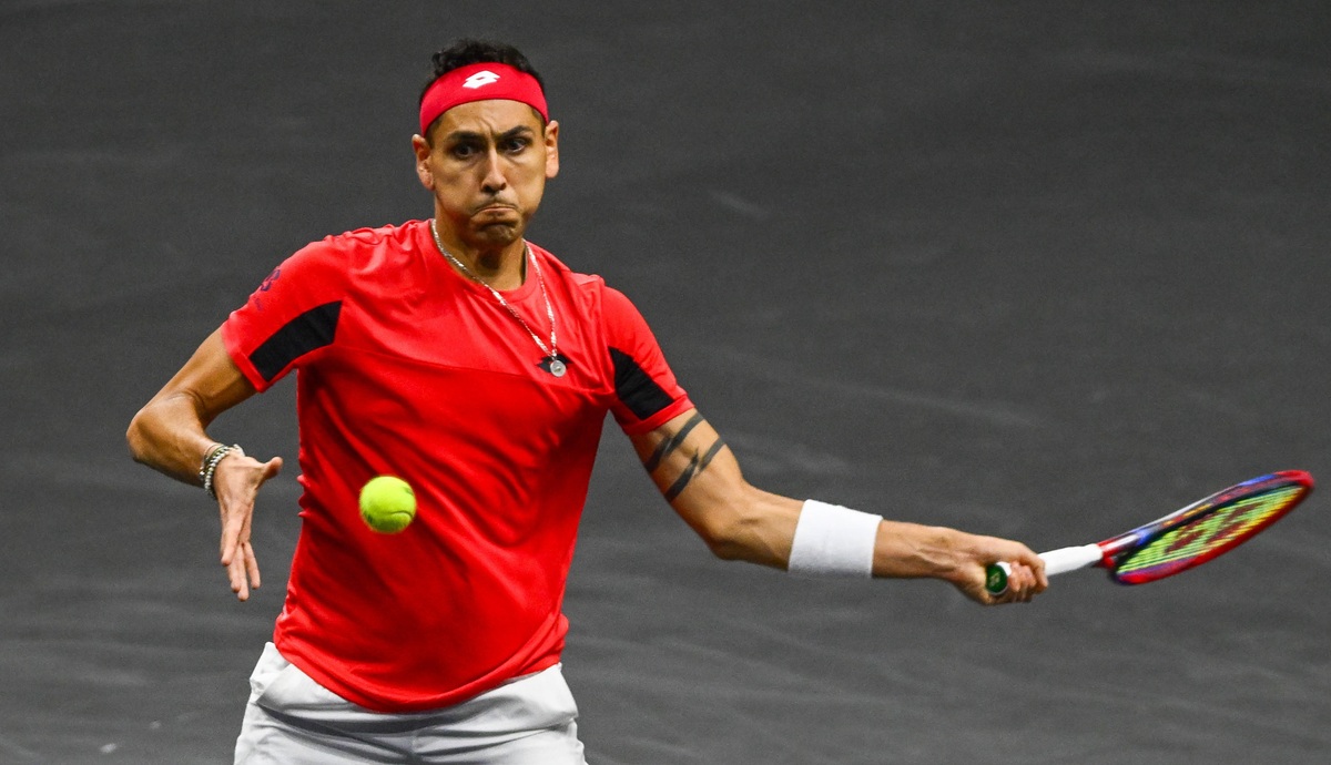 Alejandro Tabilo celebró en el dobles y sumó su primer triunfo en la Laver Cup