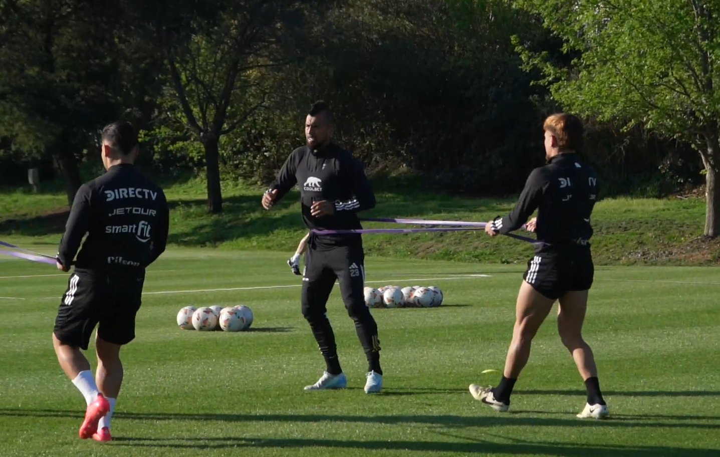 ¡Último entrenamiento de Colo Colo antes del duelo con River Plate por Copa Libertadores!