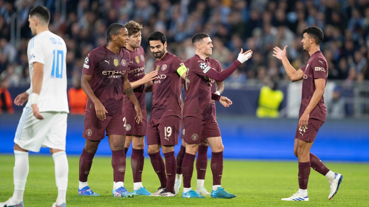 El City de Pep Guardiola goleó a Slovan Bratislava en la Champions League
