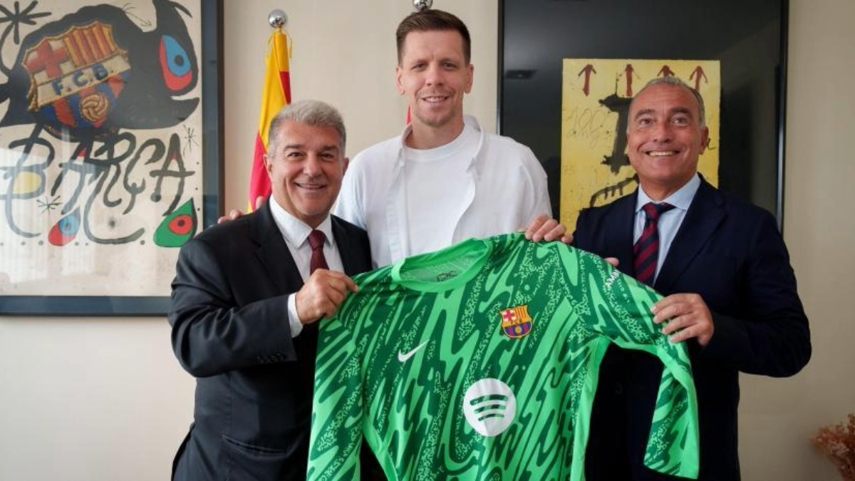 Wojciech Szczesny sale del retiro y fue presentado oficialmente en el FC Barcelona