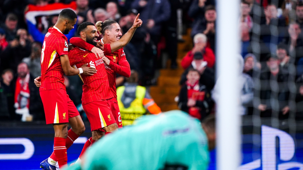 Mac Allister y Salah le dieron el triunfo al Liverpool sobre el Bologna en la Champions League