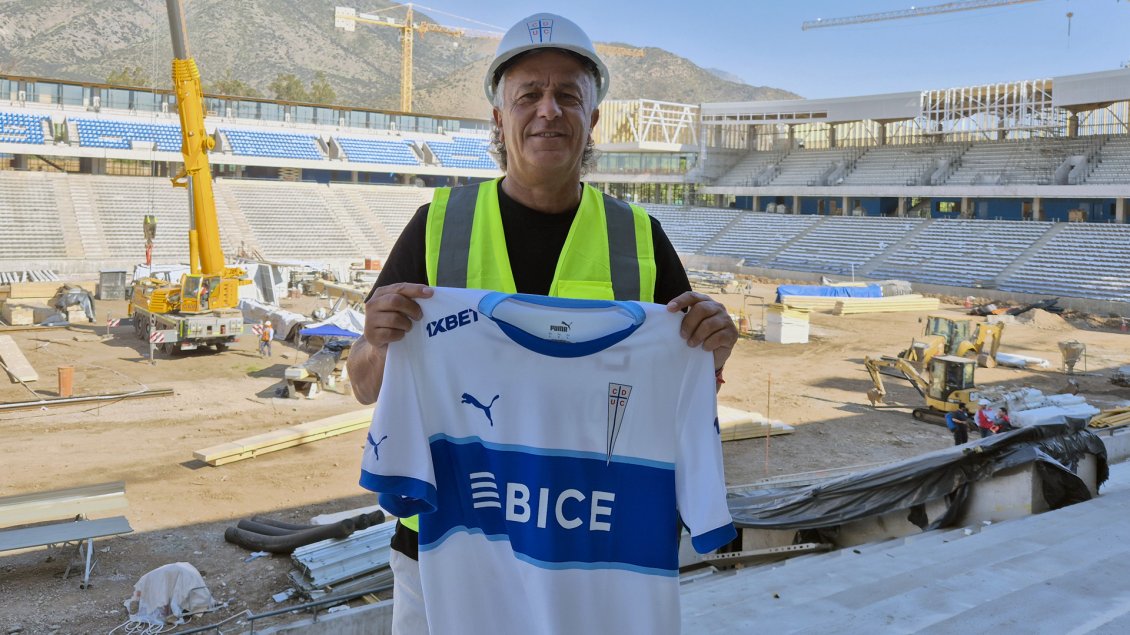 Néstor “Pipo” Gorosito disfrutó en su visita a las avanzadas obras del nuevo San Carlos de Apoquindo